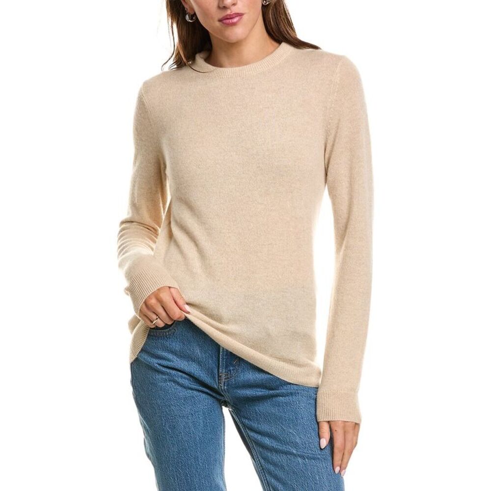 Sofiacashmere Womens Ruffle Mock Neck 100% Cashmere Sweater, Tan